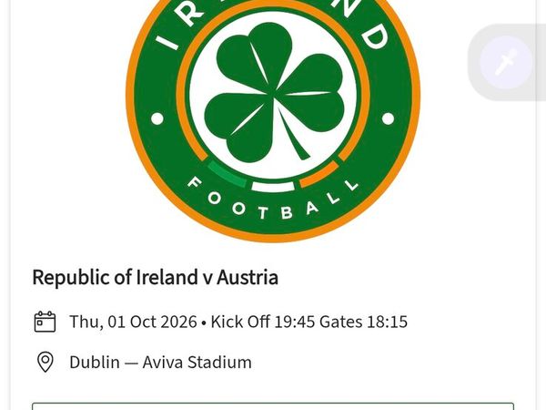 Ireland v Austria Blk 115 Standing (Behind Goals) - Main image