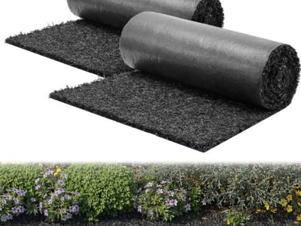 Rubber Mulch Mat Roll,2 Rolls 244 x 59 cm Recycled - Main image