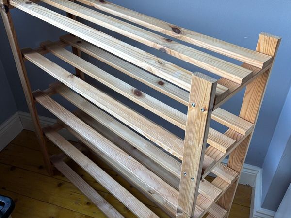 5 Shelf Shoe Storage Rack - Pine - Main image