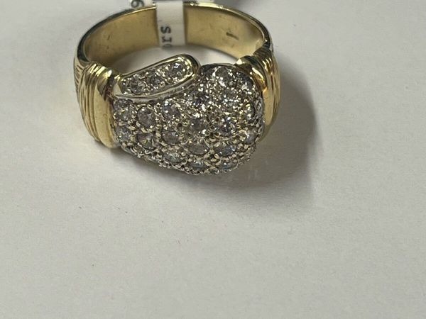 9k gold Cz ring - Main image