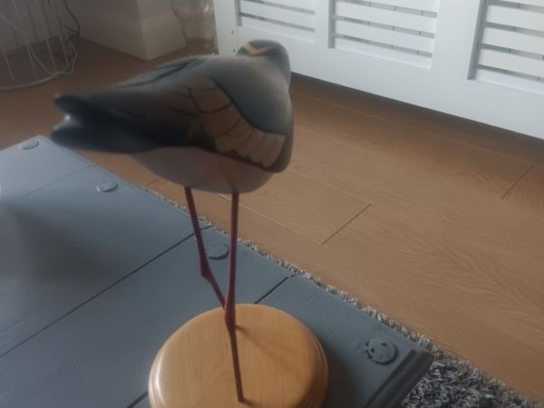 Hand carved wooden bird - Main image