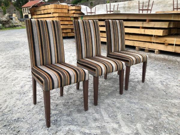Chairs – Striped – Set of 3 – KAS103 - Main image