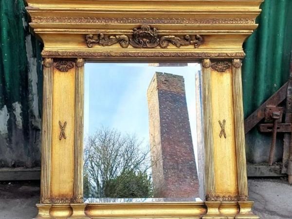 Gilt Overmantel Mirror – KAS398 - Main image