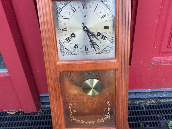 Wind up wall clock free postage - Main image