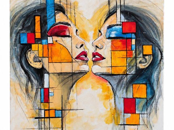 Acrylic painting on canvas - Main image