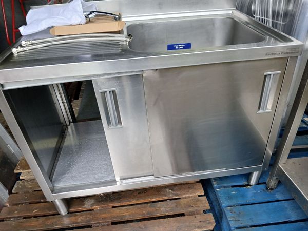 Staneless steel cabbinet sink unit complete - Main image
