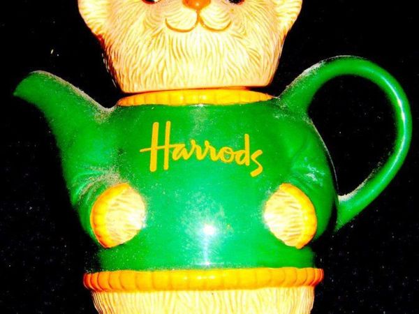 Vintage Harrods Ceramic Teddy Bear Teapot - Main image