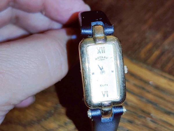 RARE, ROTARY OBLONG, 9CT Gold New Unisex Watch ! - Main image