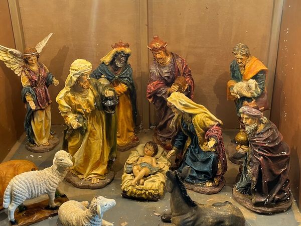 Christmas Nativity Crib including figurines. for sale in Laois for €700 ...