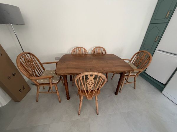 Solid Wood Table & Chairs - Main image