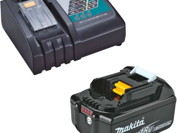 Makita DC18RC 18V Fast Charger & BL1830 Battery - Main image