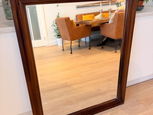 Mirror with wood trim - Main image