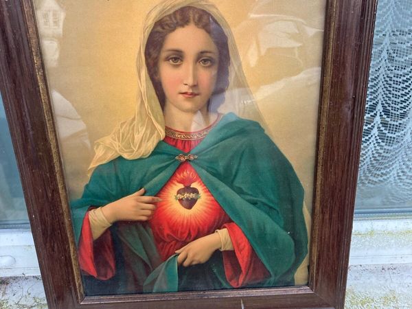 Vintage Virgin Mary picture free postage - Main image