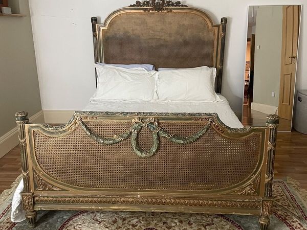 French Antique bergere bed - Main image