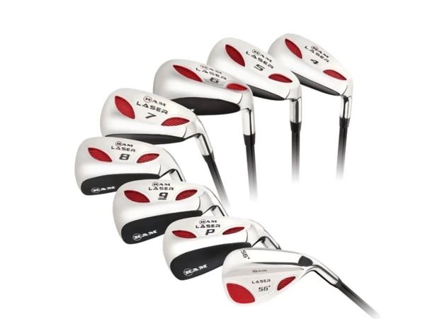 NEW RAM Laser Mens Hybrid Irons Set Gold Clubs - Main image