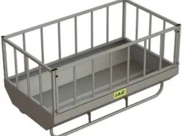 IAE rectangular feed bin back in stock galvanised - Main image