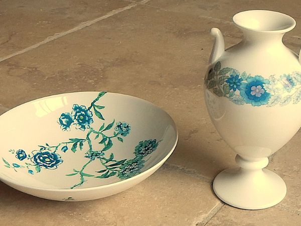 Wedgwood Clementine Vase & Jasper Conran Dish - Main image
