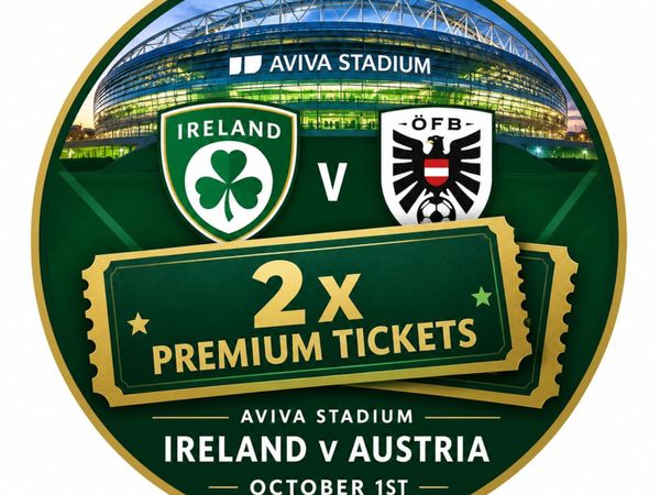 Ireland V Austria 2 x Premium Tickets €60 - Main image