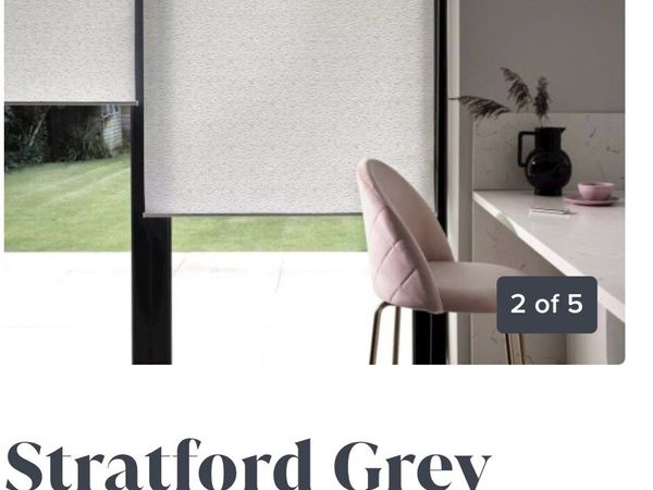 Stratford Grey Roller blinds - Main image