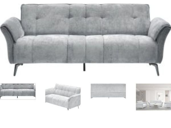 Amalfi 3 Seater Sofa Grey Fabric - Main image