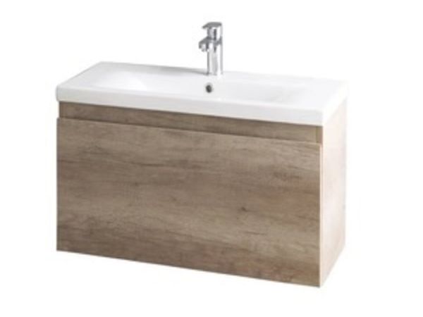 Bathroom vanity unit with matching ceramic  sink - Main image