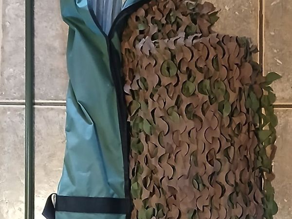 Shooting camo hide with poles and bag - Main image