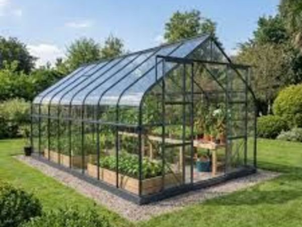 Glasshouse 3x4.8m  4mm toughened glass - Main image