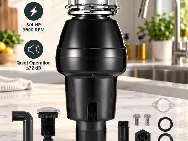 3/4 HP Food Waste Disposer 3600 RPM Continuous Fee - Main image