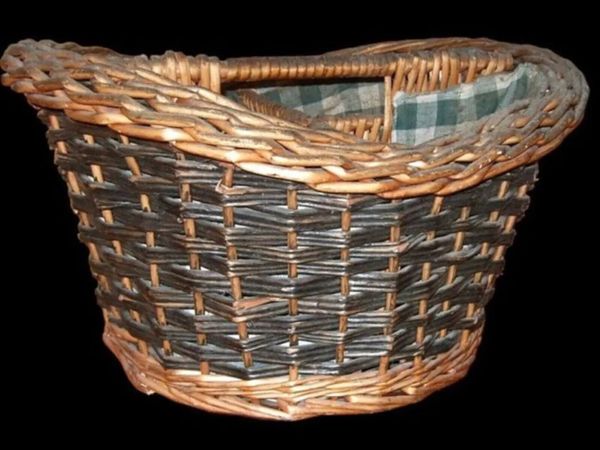 Vintage Harrods Wicker 4-Bottle Wine Carrier - Main image