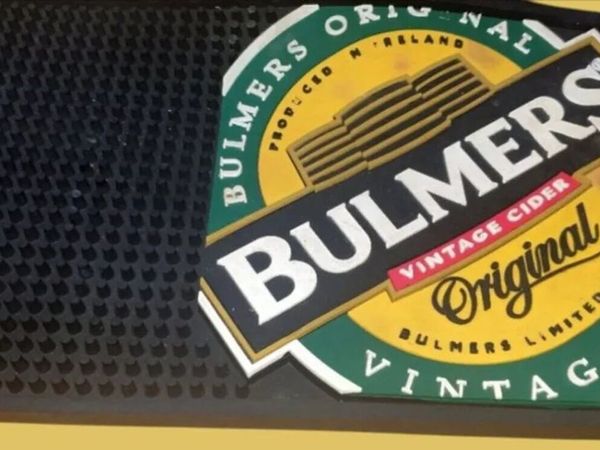 Vintage Bulmers Cider Rubber Bar Runner – New - Main image