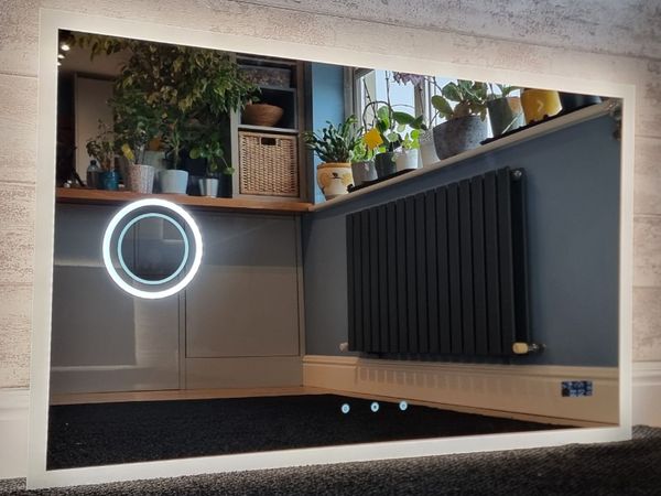 LED Bathroom Mirror Bluetooth Speakers Made in EU - Main image
