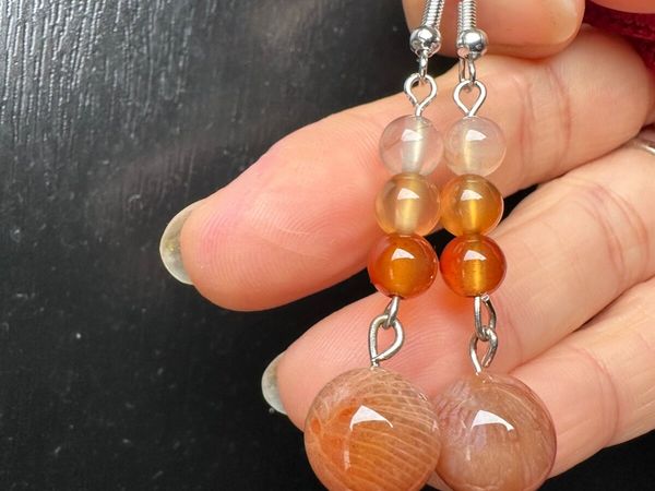 Handmade selection gemstones earrings - Main image