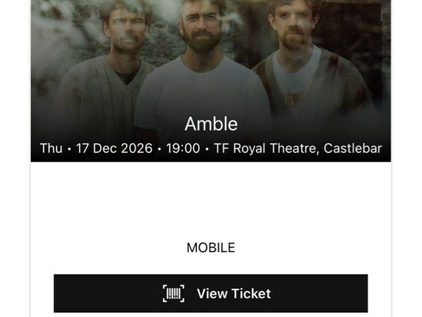 Amble Ticket - Main image