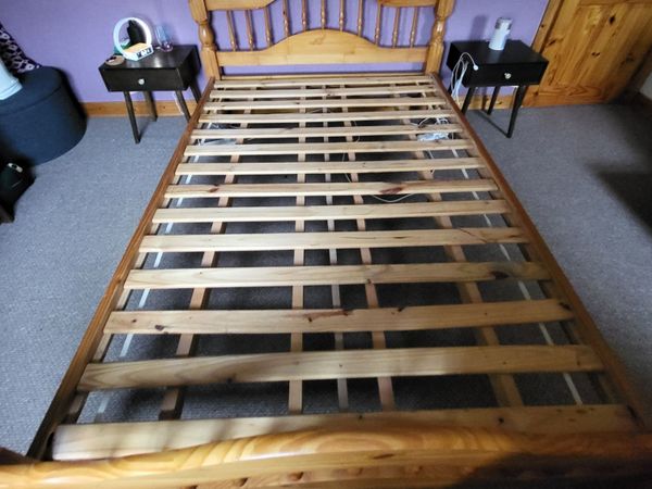 Solid Pine Double Bed - Main image