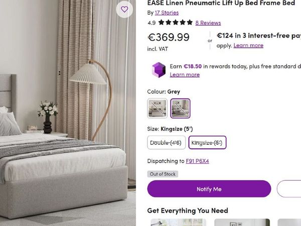 Wayfair Ottoman Brand New Bed - Main image
