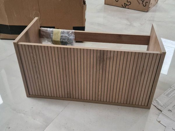 800mm oak wall hung vanity unit - Main image