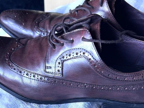 ALDO Men's Brown and Burgundy Brogues, Size 10/45 - Main image