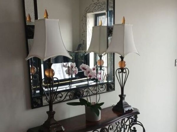 Mindy browne hall table & matching mirror - Main image