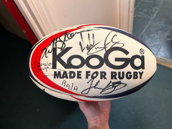 Signed KOOGA Irish Rugby Ball late 90s/early 00s - Main image