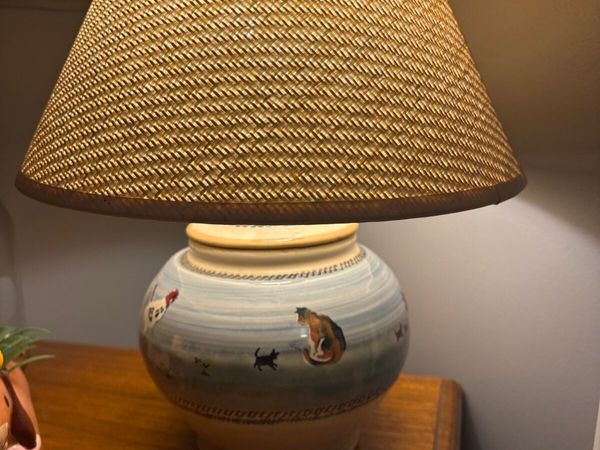 Nicholas Mosse landscape lamp and shade - Main image