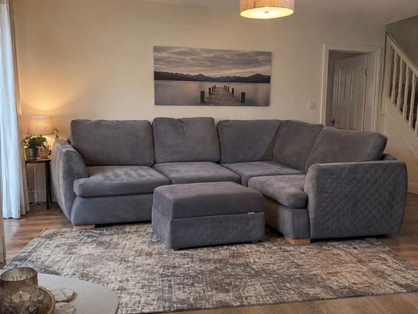 Grey Dfs corner sofa - Main image