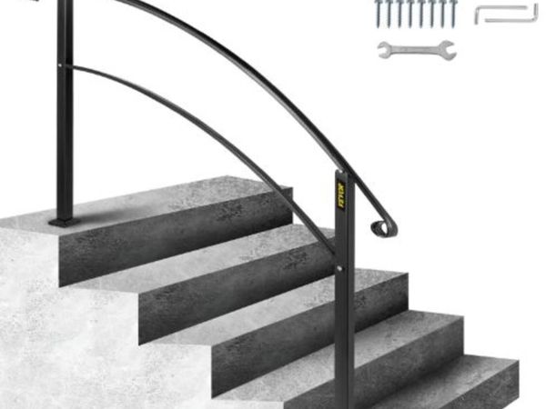 Handrails for Outdoor Steps, Fit 1 or 5 Steps - Main image