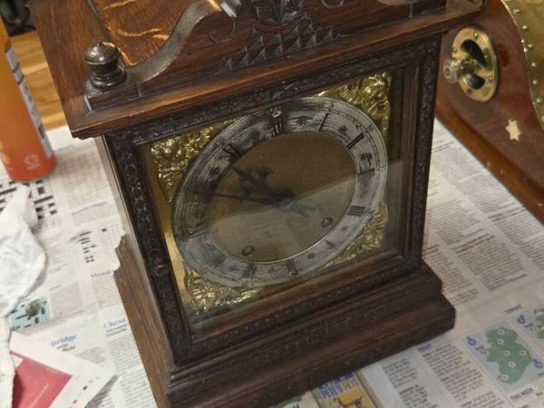 Antique Ganter Bros. Dublin Mantel Clock - Working - Main image