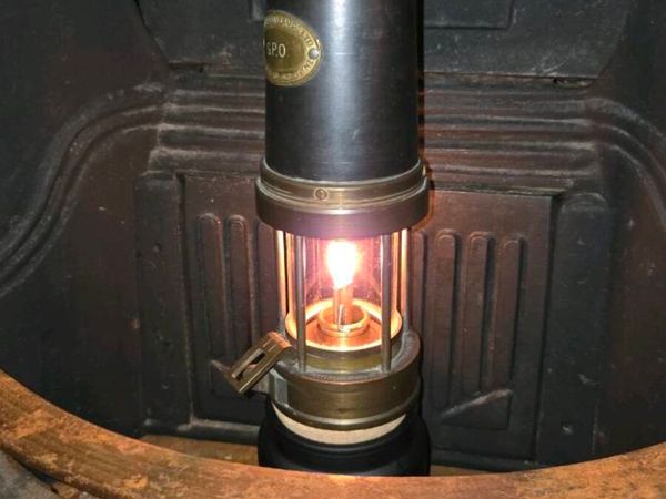 Vintage Patterson G.P.O. Safety Lamp (Working) - Main image