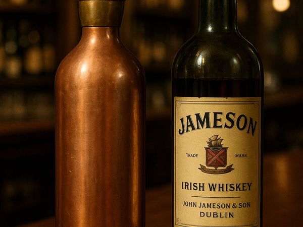 antique vintage copper whiskey - Main image