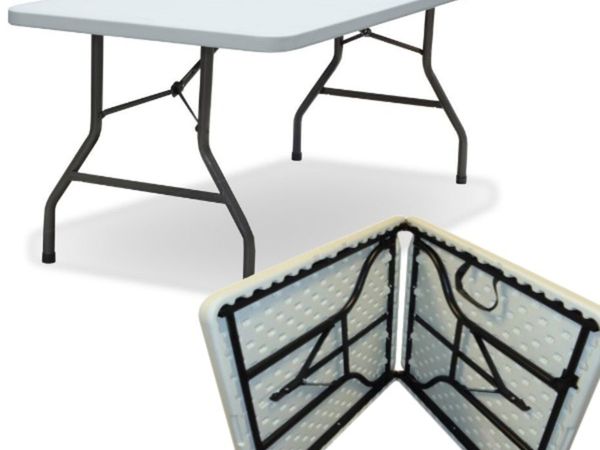 New 5ft x 2ft6 Folding Half Trestle Tables - Main image
