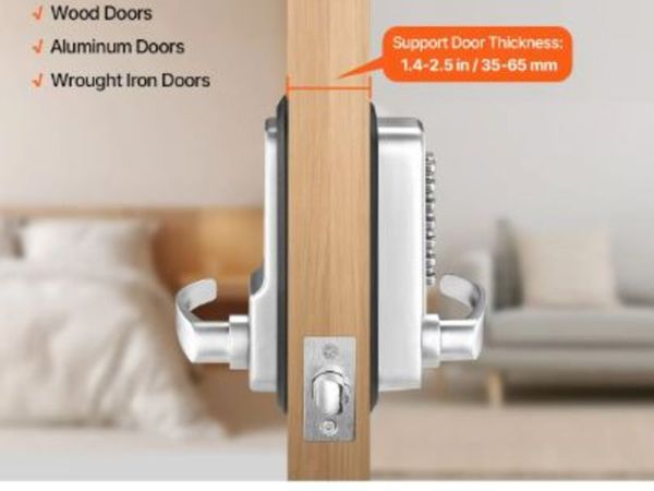 Mechanical Keyless Entry Door Lock, 14 Key - Main image