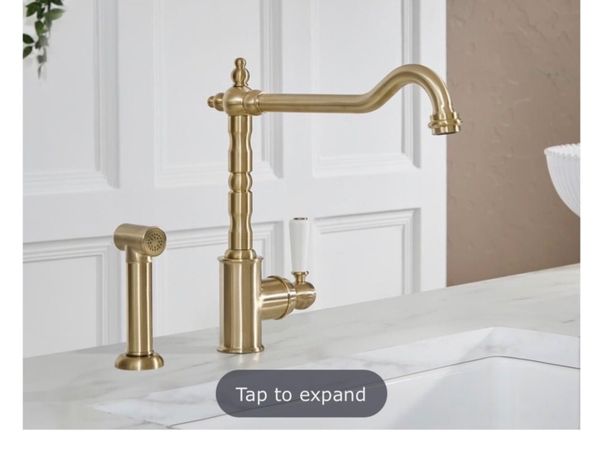 Solid Brass Kitchen Mixer Tap - Main image