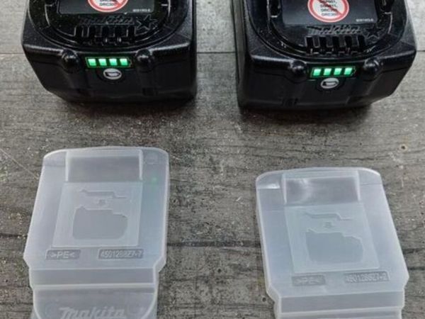2x Makita 9ah 18V batteries - Main image