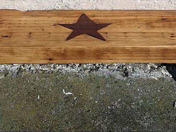 Rustic Stove Mantle / floating shelf - Main image